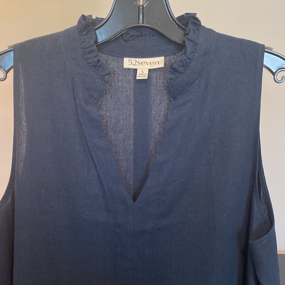 Tri- Color Linen Dress - Picture 6 of 7